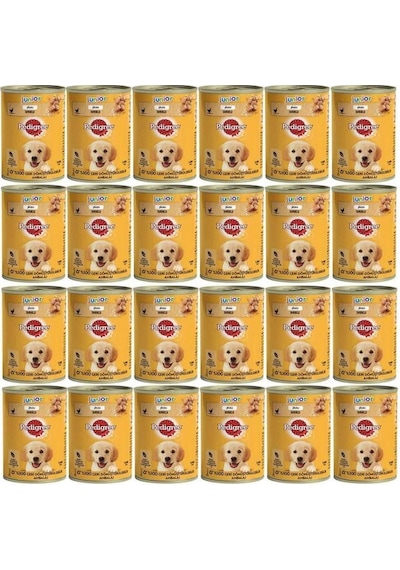 Pedigree Tavuklu Yavru Konserve Köpek Yaş Mama 400 G X24