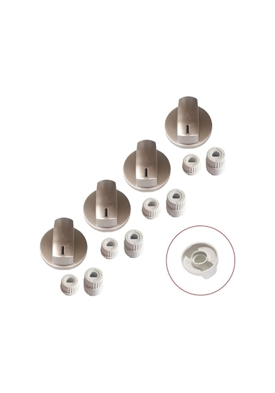 Hotpoint Ariston Uyumlu Düğme 4 Lü Takımı Ankastre Set Üstü Ocak Düğmesi - 551841687