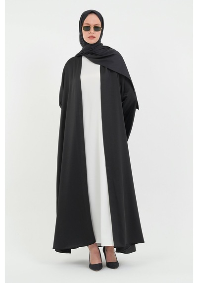 Şakika Kadın Aysaha Abaya Ferace & Şal-145cm Siyah