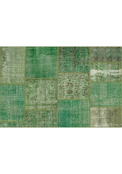 Klasik Modern Patchwork Eskitme Halı 120 X 180 Cm 5654