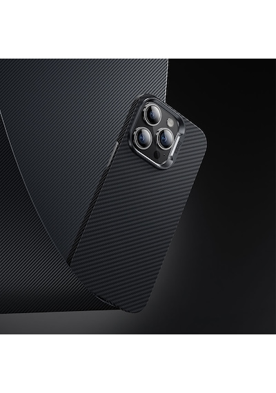 Apple Uyumlu iPhone 14 Pro Kılıf Karbon Fiber Benks 600D Essential Kevlar Kapak