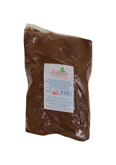 Lokman Avm Türk Kahvesi Günlük Taze Çekilmiş 3.75 Orta Kavrum 1 KG Paket