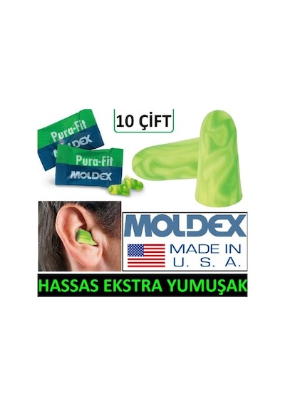 Moldex Yumuşak Kulak Tıkacı Gürültü Ses Tıkaç Tıpa