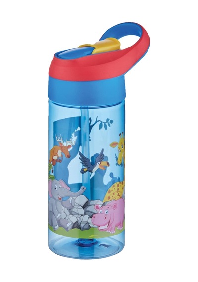 Lexroo Vagonlife Fiftyfifty 500ml Tritan Kalın Pipetli Çocuk Okul Mavi