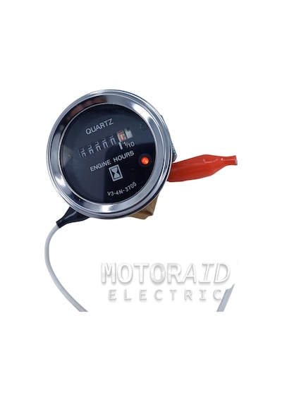 12v-24v Mekanik Motor Çalışma Saati Göstergesi 52mm - Jeneratör, Tekne Ve İş Makinesi Uyumlu