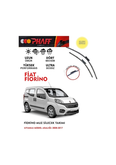 Fiat Fiorino Ön Muz Silecek Takımı 2011 Model Araca Özel Aparat