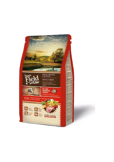 Sam's Field Mini Tavuklu Patatesli Düşük Tahıllı Küçük Irk Yetişkin Köpek Maması 2500 G