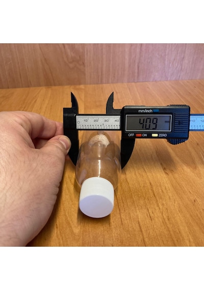 100 Cc Plastik Sert Şişe - Beyaz Kapaklı- 100ml Şeffaf Plastik