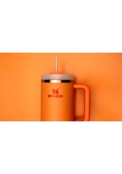 Stanley Quencher Pipetli Termos Bardak 1.18 Lt Turuncu