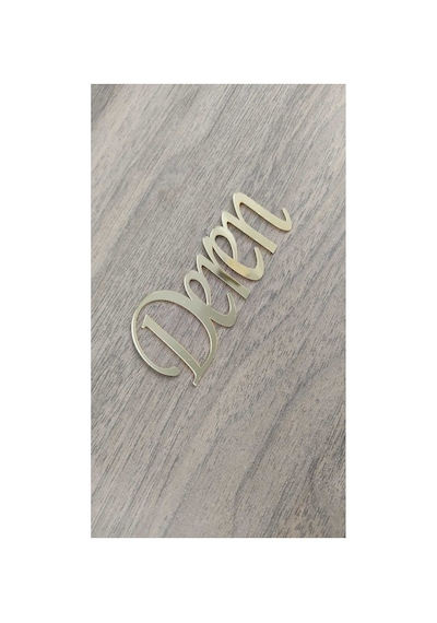 Pleksi Isim 10 5 Cm Gold Pleksi Altın