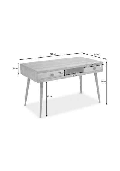 Mobenta Modest Desk Masif Çalşıma & Laptop Masası, 2 Çekmece 1 Bölme - 120 Cm, Cv Ceviz - Ahşap Mobenta Modest Desk Masif Çalşıma & Laptop Masası, 2 Çekmece 1 Bölme - 120 Cm, Cv Ceviz - Ahşap