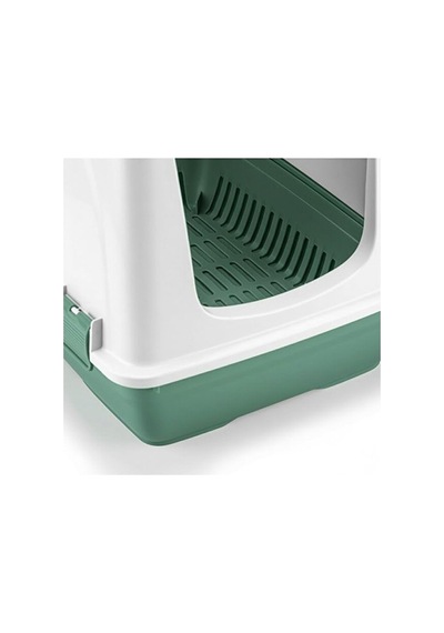 Flex Elekli Kedi Tuvaleti, 50x37,5x40 Cm, Xl Boy, Kum Küreği Hediyeli Açık Bej