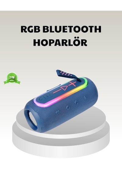 Mavi Taşınabilir Bluetooth Hoparlör Kompakt Tasarım Ve Güçlü Ses - Lisinya