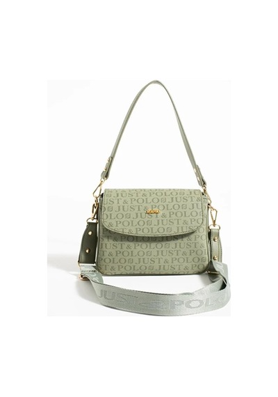 Just Polo Kadın Su Geçirmez Ayarlanabilir Askılı Lüks El & Omuz Çantası Shoulder Bag Ebat: 25 X 15 Cm Yeşil