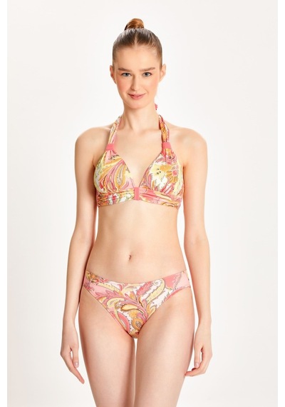 Too Salty Swimwear Kadın Renkli Şal Desen Toparlayıcı Boyundan Bağlı Klasik Bel Bikini Takımı 24s108st Renkli Too Salty Swimwear Kadın Renkli Şal Desen Toparlayıcı Boyundan Bağlı Klasik Bel Bikini Takımı 24s108st Renkli