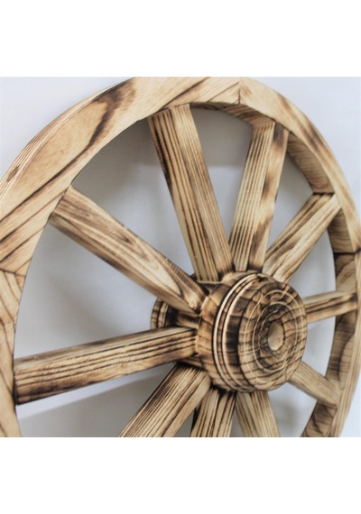 Otantik Çarşı Ahşap At Arabası Tekeri 60 cm.
