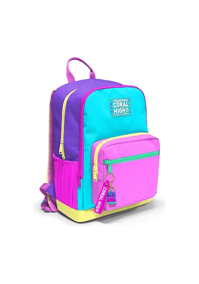 Coral High Çok Renkli Okul Sırt Çantası 23676 Pembe