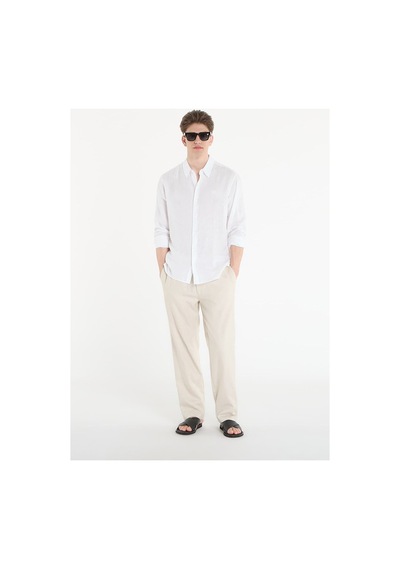 Calvin Klein Beyaz Erkek Pantolon Lv04lf619g2jx Straıght Lınen Pull O-16050