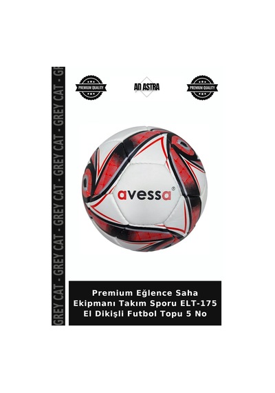 Premium Eğlence Saha Ekipmanı Takım Sporu Elt-175 El Dikişli Futbol Topu 5 No Çok Renkli