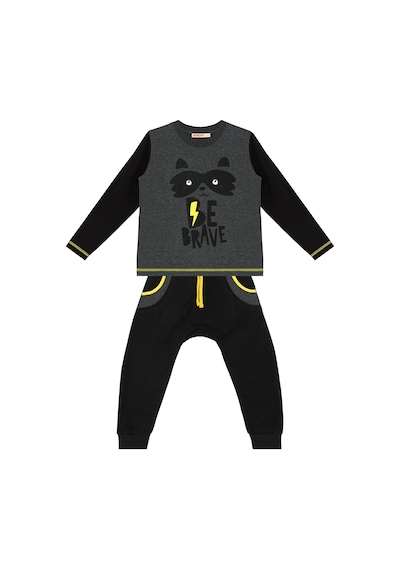 Denokids Be Brave Erkek Çocuk T-shirt Pantolon Takım Çok Renkli