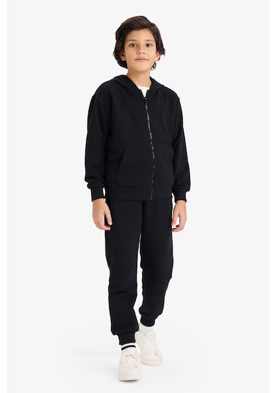 Defacto Erkek Çocuk Beli Paçası Lastikli Basic Düz Pike Eşofman Altı B5755a826spbk27 Siyah-bk27
