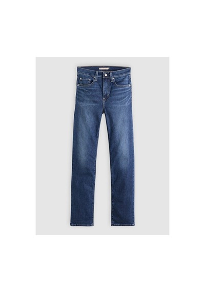 Levi's 724 High Rise Straight Lightweight Kadın Jean Pantolon - What Else Cool-24657 Dark İndigo - Worn İn Levi's 724 High Rise Straight Lightweight Kadın Jean Pantolon - What Else Cool-24657 Dark İndigo - Worn İn