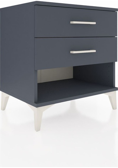 Hyperion Komodin 2 Çekmeceli 60x44x64 Antrasit-antrasit Antrasit