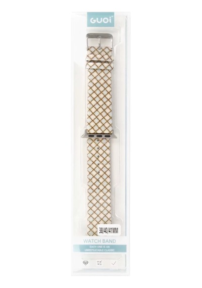 Newface Apple Watch 42mm Karo Motif Kordon - Mavi Diğer