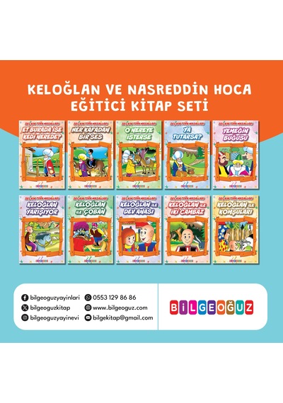Keloğlan Ve Nasreddin Hoca Eğitici Kitap Seti