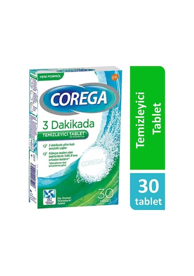 2 Adet Corega Diş Protez Temizleme Tableti 30'lu