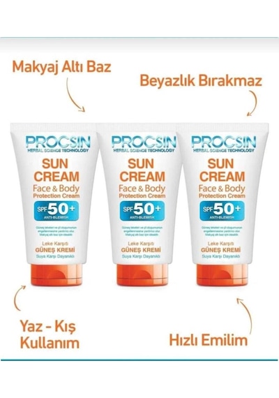 Procsin Güneş Kremi 3lü