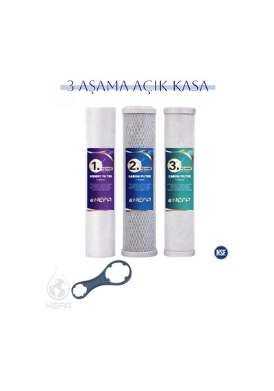 Açık Kasa Su Arıtma Ve İhlas Aura Cebilion 3'lü Filtre Seti