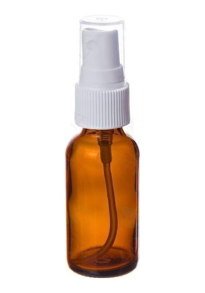 Sprey Başlıklı Amber Cam Şişe 50Ml