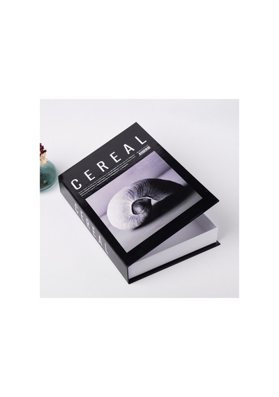 Bakgelal Kitap Görünümlü Dekoratif Kutu, Iskandinav Tarzı , Minimalist Saklama Kutusu Cereal Siyah - Bgakıtappcereal
