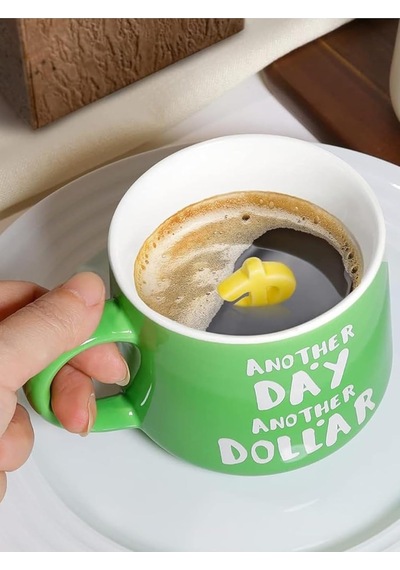 Mukko Home Another Day Another Dollar Yeşil Porselen Kupa 350 Ml Dolar Simgeli Sürprizli Bereket Motivasyon,yeşil Beyaz - Çok Renkli Mukko Home Another Day Another Dollar Yeşil Porselen Kupa 350 Ml Dolar Simgeli Sürprizli Bereket Motivasyon,yeşil Beyaz - Çok Renkli