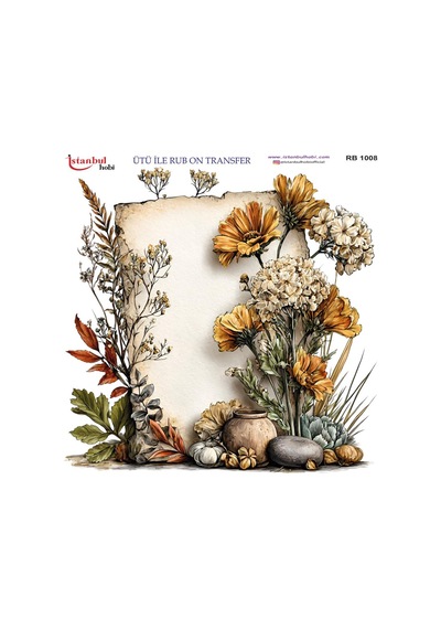 Ütü İle Rub On Transfer Kağıdı 30x30cm Rb-1008