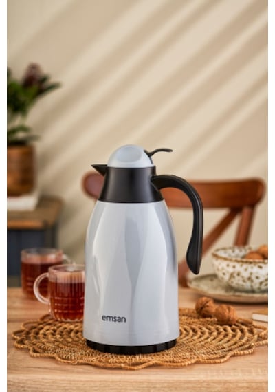 Emsan Sırça Termos 1.3 L Gri