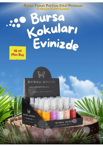 Bursa Şehir Kolonyaları Prusa Ad Olympum Sprey Kolonya Seti 20 Adet 09820593