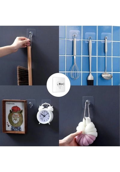 4 Adet Yapışkan Çerçeve Resim Askısı Yapışkanlı Askı Paslanmaz Çelik Mutfak Banyo Ev Duvar Dekoru Çi Diğer