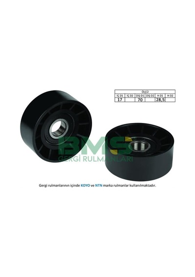 BMS 152 Alternatör V Kayış Gergi Rulmanı Koyo 17×70×28.5 Ducato 120 Mjt 2.3D