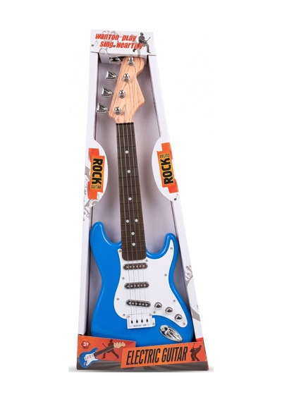 Pilli Elektronik Rock Gitarı 44 Cm 45111 Mavi