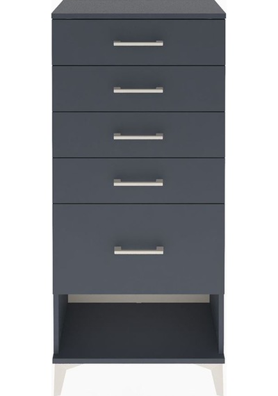 Arges Dolap 5 Çekmeceli 60x30x134 Antrasit-antrasit Antrasit