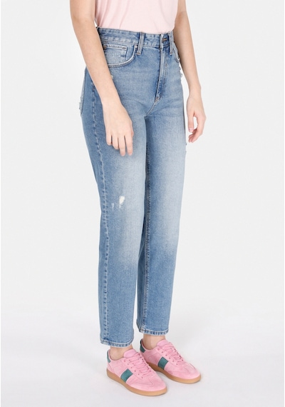 Colin's Colins 884 Lauren Straight Fit Yüksel Bel Düz Paça Kadın Mavi Jean Pantolon Cl1072260 Cl1072260 Q1.v1 Dn43939 Denim