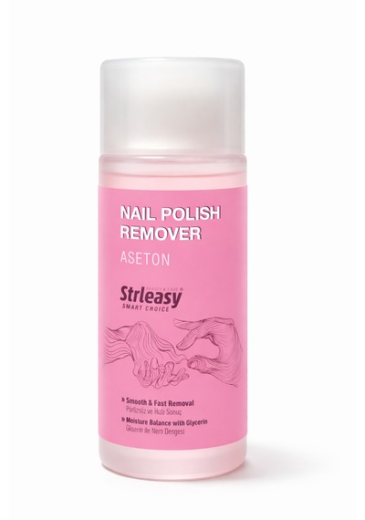Strleasy Nemlendirici Etkili Gliserinli Oje Çıkarıcı Aseton 125 Ml