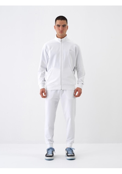 Xint Beyaz Pamuk Dokulu Regular Fit Sweat Mont 350194