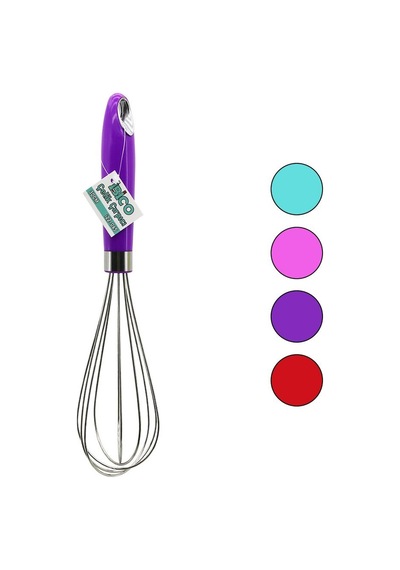 İbico İ22-065 Çelik Metal Çırpıcı 30cm Çırpıcı: 16cm + Sap: 14cm Renkli Plastik Saplı - 12'li Paket Diğer