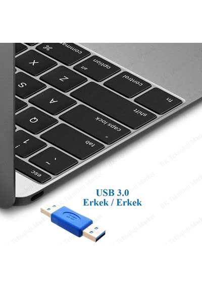 USB 3.0 Erkek - Erkek M/M Cinsiyet Değiştirici Adaptör