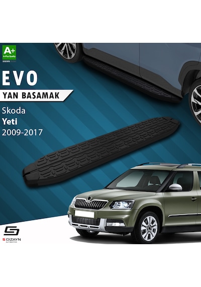S-dizayn Skoda Yeti Evo Siyah Yan Basamak 173 Cm 2009-2017
