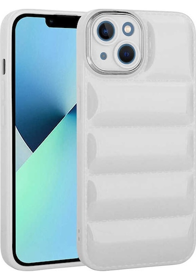 Apple Uyumlu iPhone 14 Kamera Korumalı Parlak Airbag'li Zore Galya Kapak