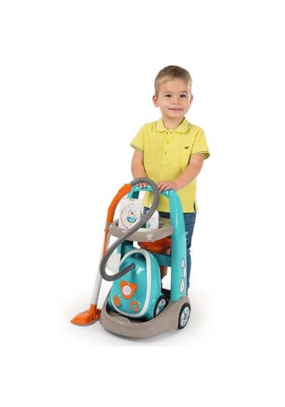 Smoby Temizlik Arabası + Elektrikli Süpürge